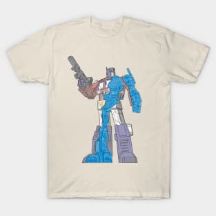 Optimus Prime - Écorché (blueprint v2) T-Shirt